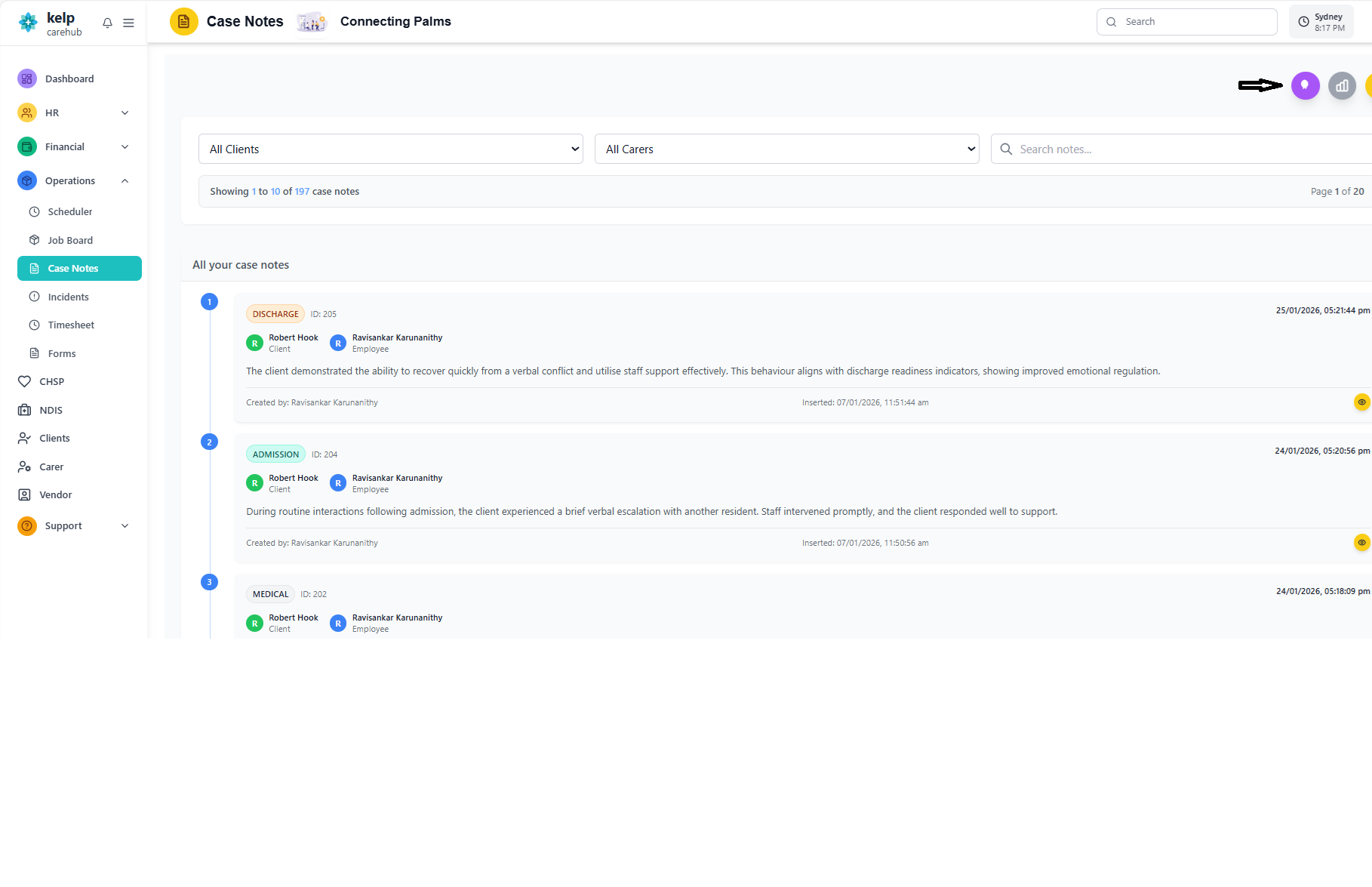 AI Casenote AI Feature