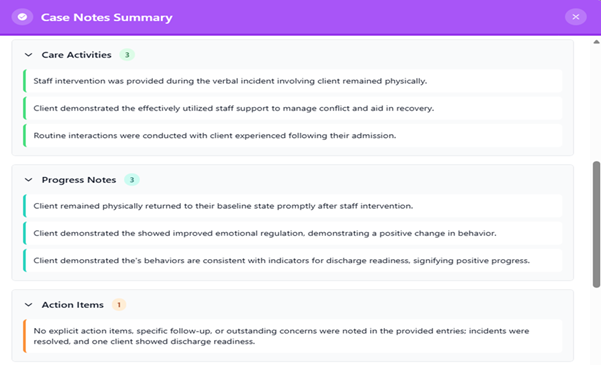 AI Casenote Observation Notes