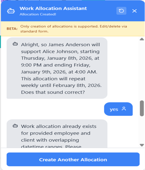 Final Confirmation Summary