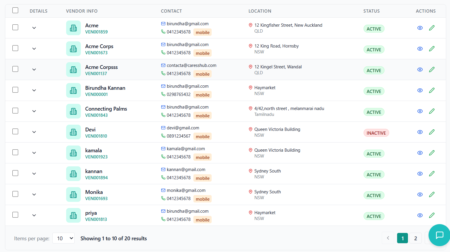 Dashboard Screenshot