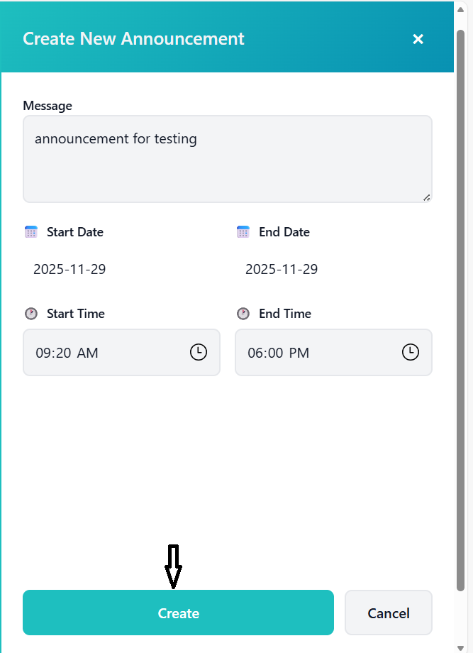 Dashboard Screenshot