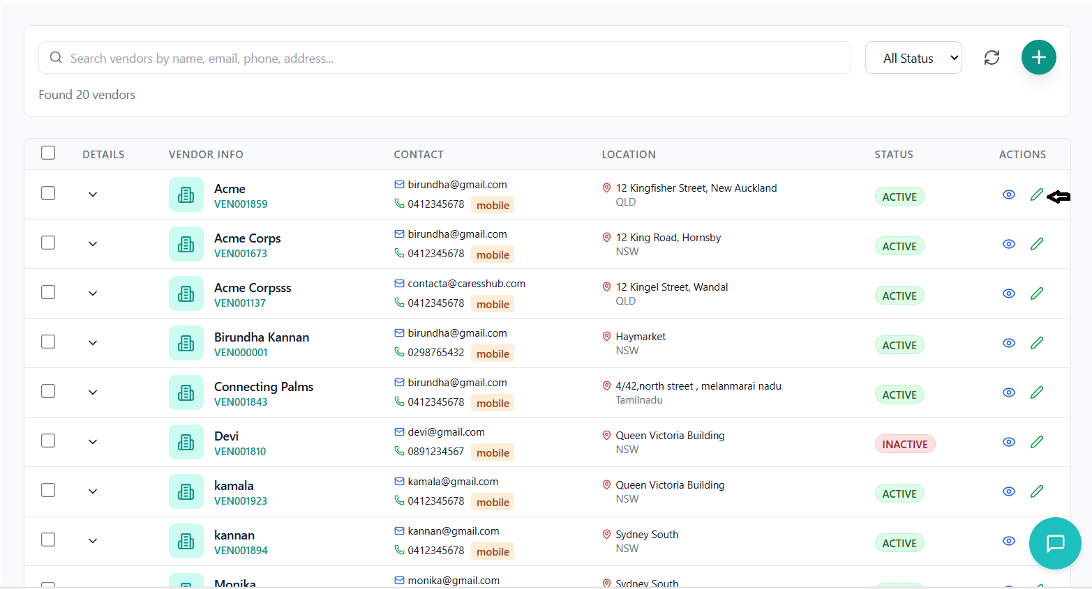Dashboard Screenshot