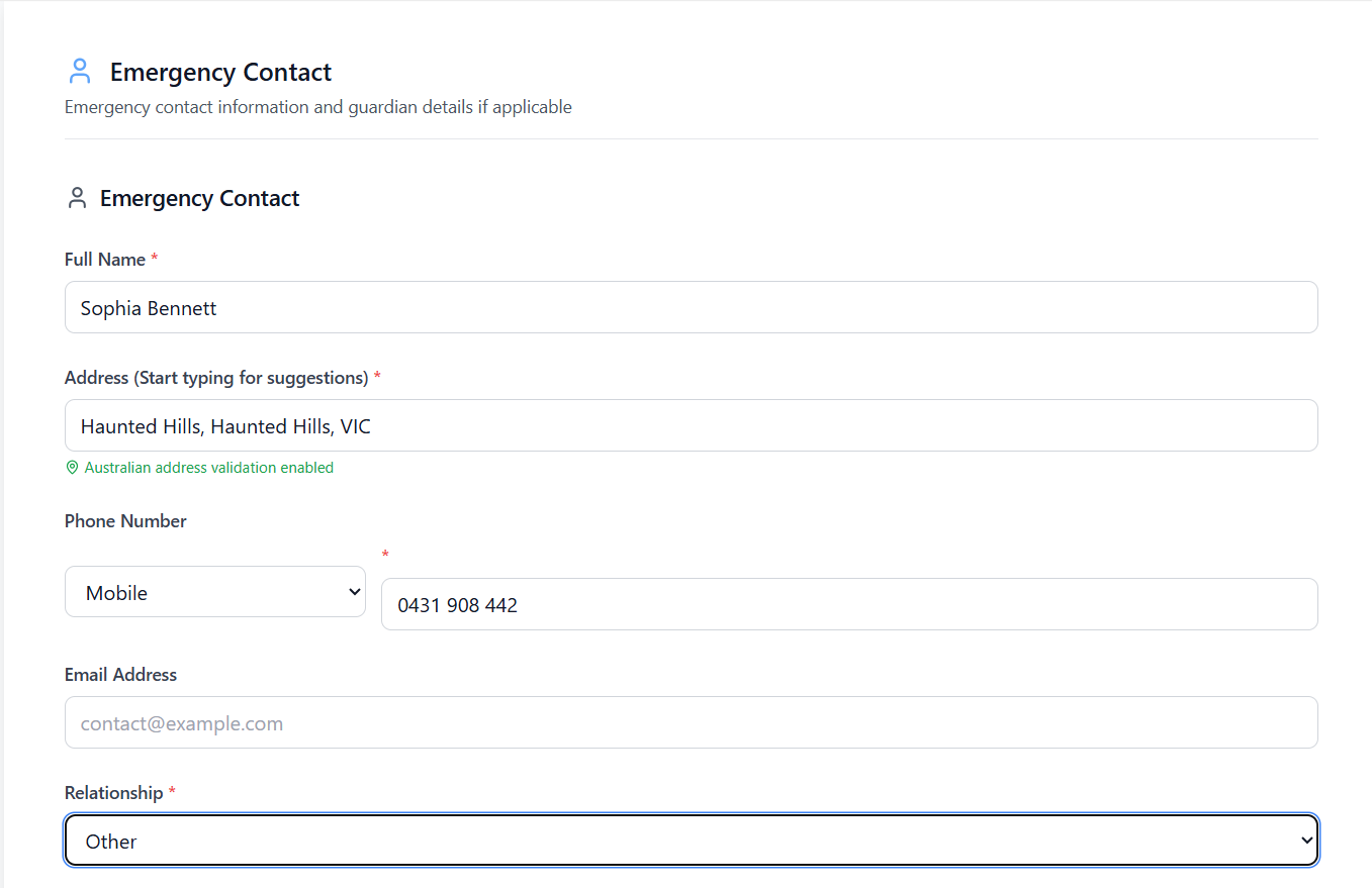 Dashboard Screenshot