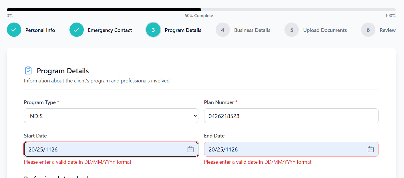 Dashboard Screenshot