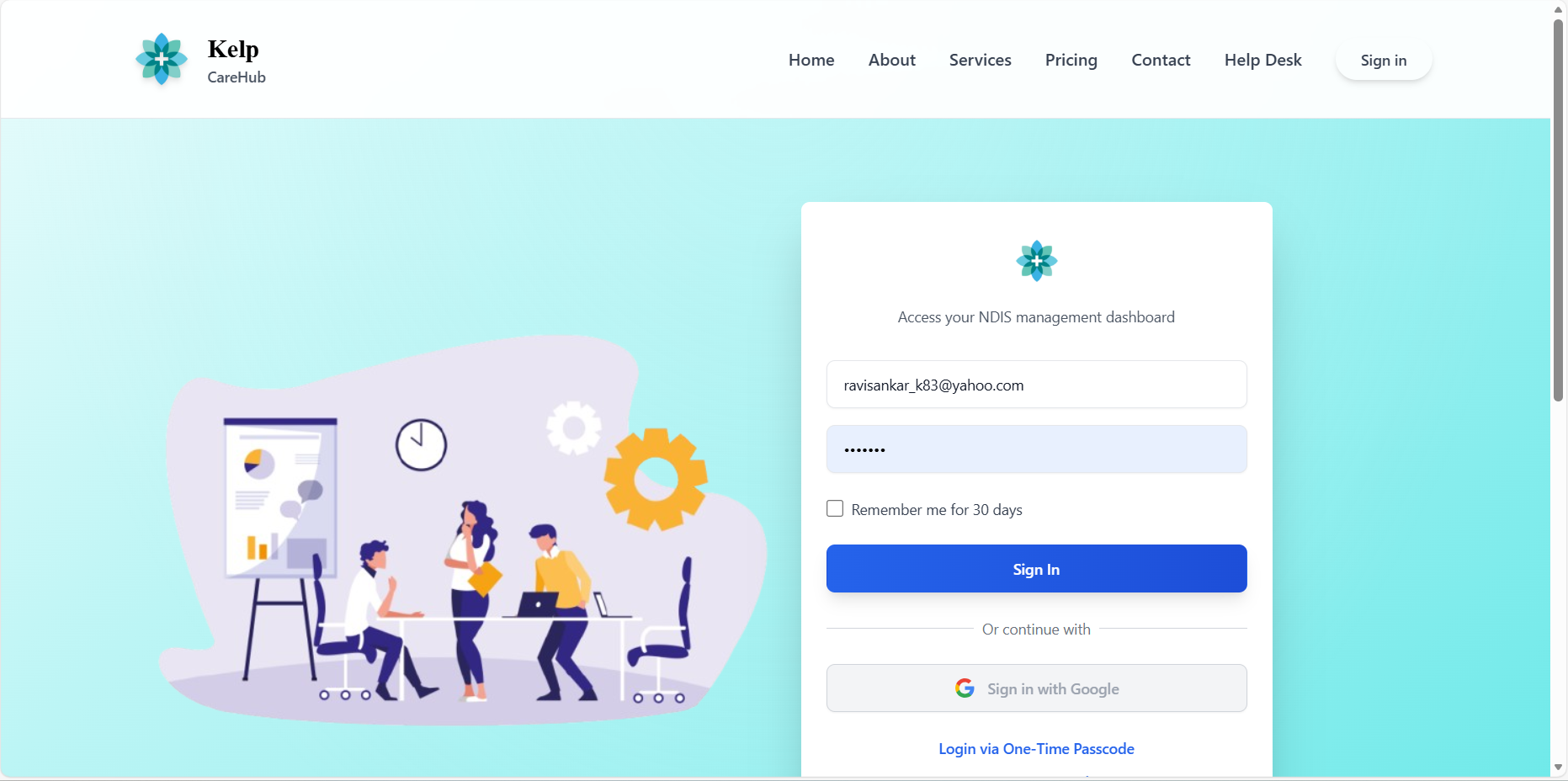 Dashboard Screenshot