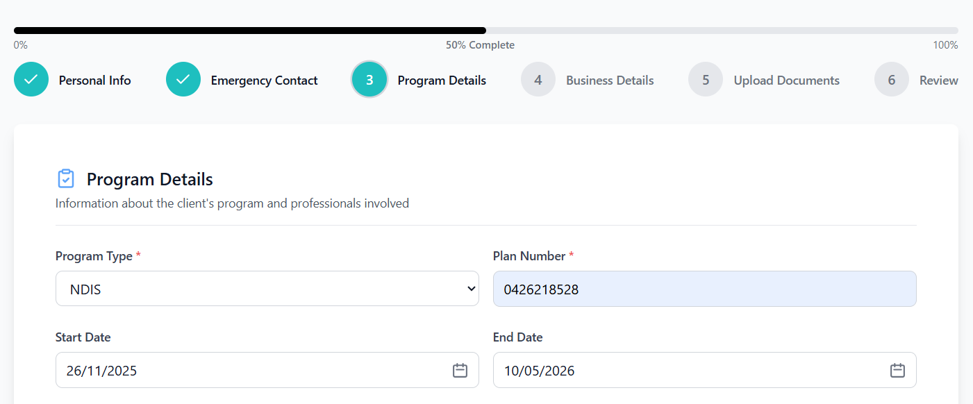 Dashboard Screenshot