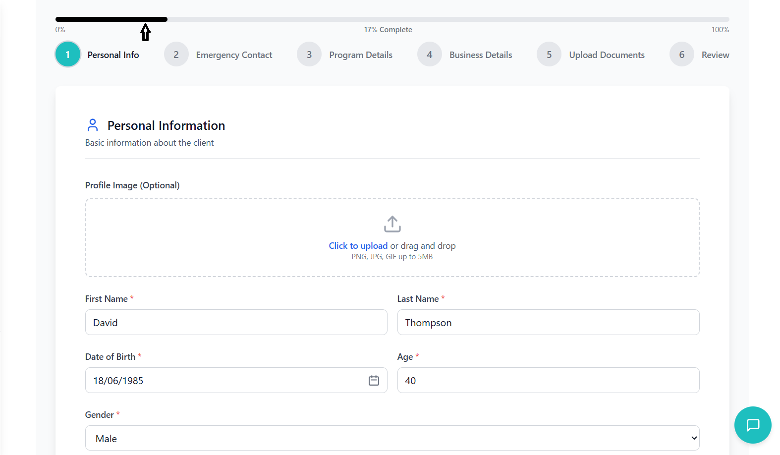 Dashboard Screenshot