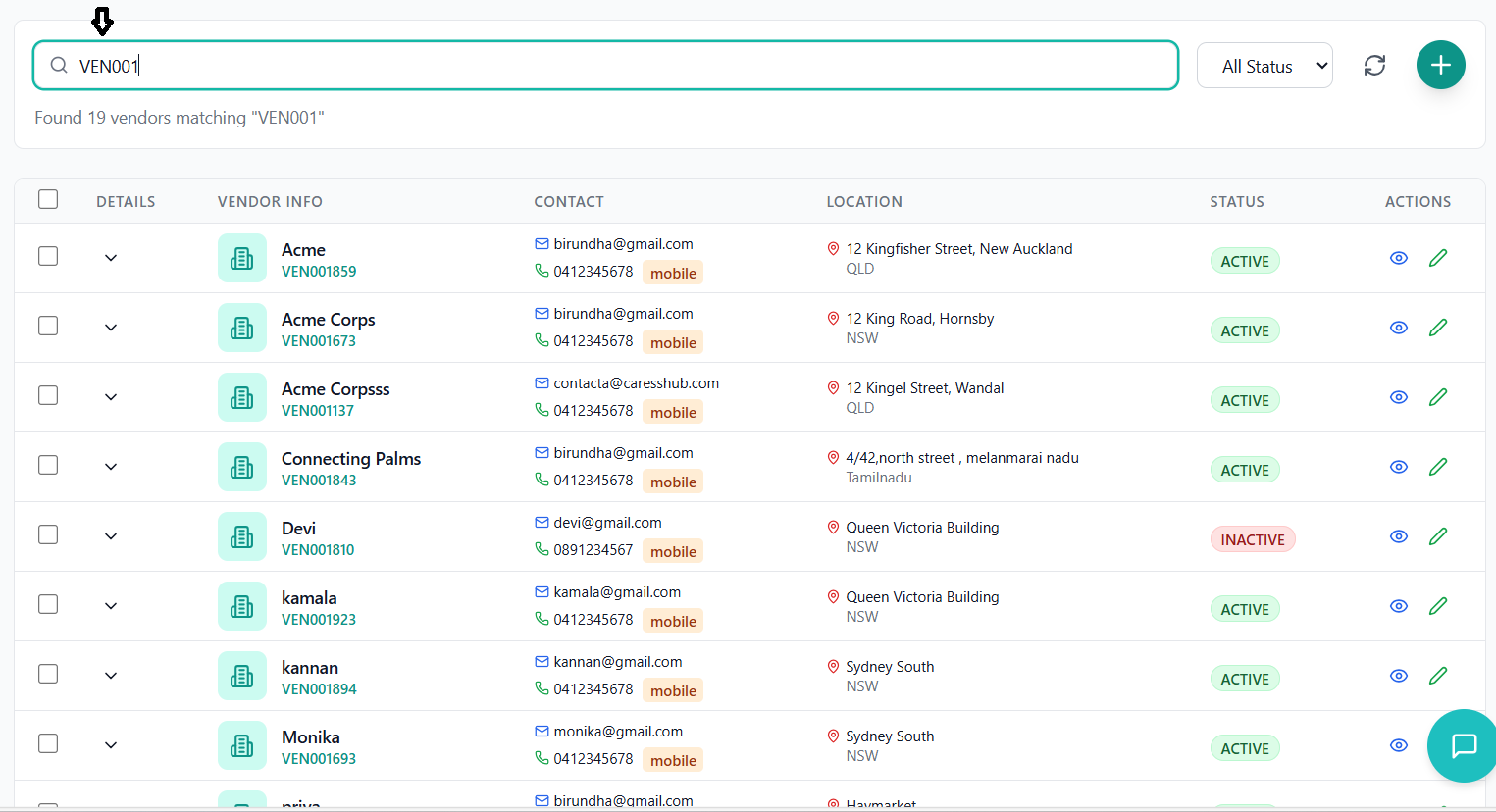 Dashboard Screenshot
