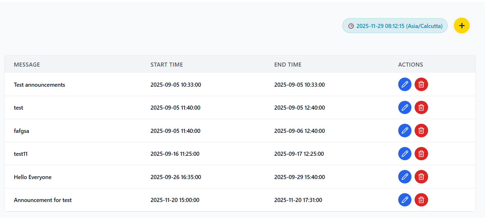 Dashboard Screenshot