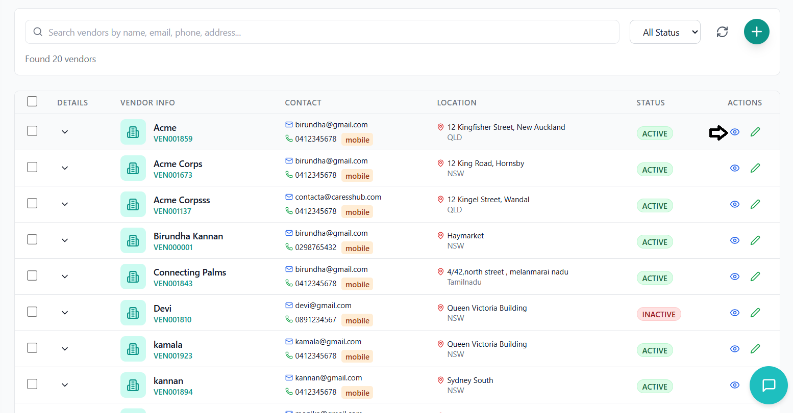 Dashboard Screenshot